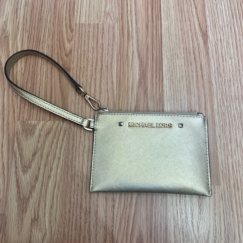 Michael Kors Gold Wristlet
